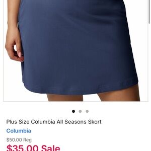 Columbia Women's Plus Size Skort - Blue